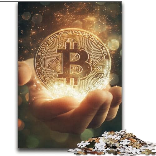 Puzzle für Teenager, 1000 Teile, Bitcoin-Logo, dekomprimierendes intellektuelles Lernspielzeug, Lernspiel zum Geburtstag, Weihnachten, 38x52cm Puzzle für Teenager, 1000 Teile, Bitcoin-Logo, dekomprimierendes intellektuelles Lernspielzeug, Lernspiel zum Geburtstag, Weihnachten, 38x52cm von LYXIANY