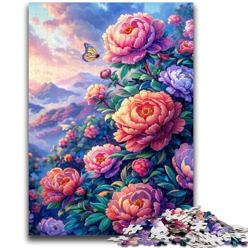 Puzzle für Teenager, 1000 Teile, Blumen und Schmetterlinge, helfen dem Gehirn, süchtig machendes Spielzeug zur Förderung der Geduld, tolles Geschenk, 26x38cm Puzzle für Teenager, 1000 Teile, Blumen und Schmetterlinge, helfen dem Gehirn, süchtig machendes Spielzeug zur Förderung der Geduld, tolles Geschenk, 26x38cm von LYXIANY