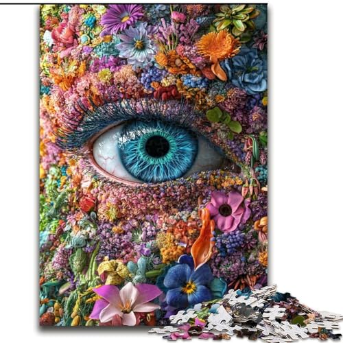Puzzle für Teenager, 1000 Teile, Blumenaugen, Spielzeug, Lernspiele, Stressabbau, tolle Geschenke und Spielzeuge, 50x75cm Puzzle für Teenager, 1000 Teile, Blumenaugen, Spielzeug, Lernspiele, Stressabbau, tolle Geschenke und Spielzeuge, 50x75cm von LYXIANY