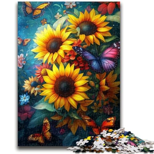 Puzzle für Teenager, 1000 Teile, Blumenkunst, geeignet für Kinder ab 14 Jahren, anspruchsvolles Spiel, tolles Geschenk zum Spielen, 38x26cm von LYXIANY
