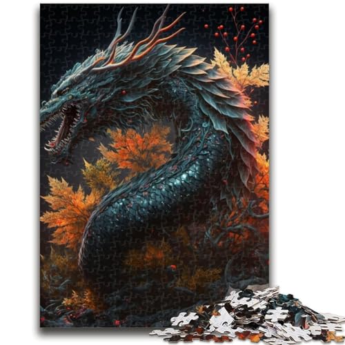 Puzzle für Teenager, 1000 Teile, Brave Dragon, geeignet für Kinder ab 14 Jahren, anspruchsvolles Spiel, tolles Geschenk zum Spielen, 38x26cm von LYXIANY