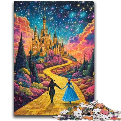 Puzzle für Teenager, 1000 Teile, Burg, geeignet für Kinder ab 14 Jahren, anspruchsvolles Spiel, tolles Geschenk zum Spielen, 50x75cm von LYXIANY