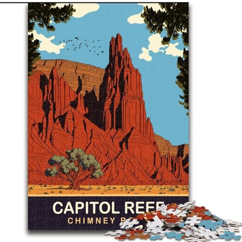Puzzle für Teenager, 1000 Teile, Capital Reef National Park, für Lernspiele, Herausforderungen, Spielzeug, als Geschenk für die ganze Familie, 50x75cm Puzzle für Teenager, 1000 Teile, Capital Reef National Park, für Lernspiele, Herausforderungen, Spielzeug, als Geschenk für die ganze Familie, 50x75cm von LYXIANY