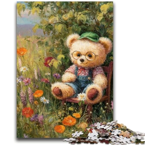 Puzzle für Teenager, 1000 Teile, Cartoon-Teddybär, geeignet für Kinder ab 14 Jahren, anspruchsvolles Spiel, tolles Geschenk zum Spielen, 38x26cm Puzzle für Teenager, 1000 Teile, Cartoon-Teddybär, geeignet für Kinder ab 14 Jahren, anspruchsvolles Spiel, tolles Geschenk zum Spielen, 38x26cm von LYXIANY