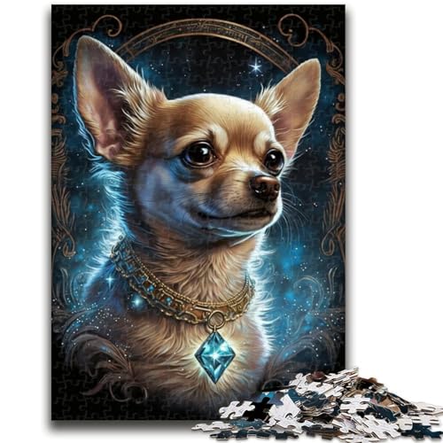Puzzle für Teenager, 1000 Teile, Chihuahua, geeignet für Kinder ab 14 Jahren, anspruchsvolles Spiel, tolles Geschenk zum Spielen, 38x26cm von LYXIANY