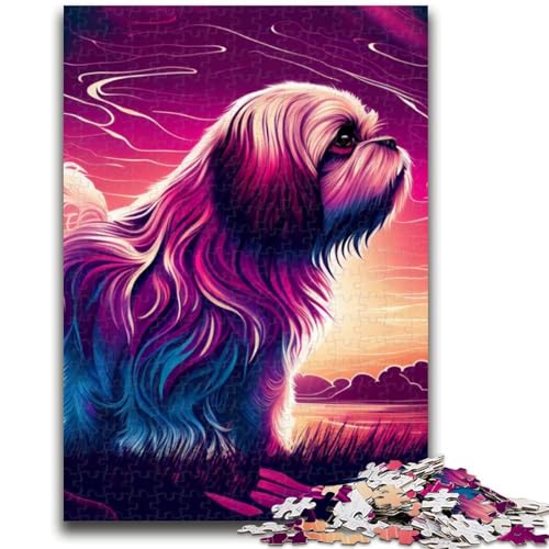 Puzzle für Teenager, 1000 Teile, EIN wunderschöner Shitzu-Hund, hilft dem Gehirn beim Training, süchtig machendes Spielzeug zur Förderung der Geduld, geeignet für Paare, 26x38cm Puzzle für Teenager, 1000 Teile, EIN wunderschöner Shitzu-Hund, hilft dem Gehirn beim Training, süchtig machendes Spielzeug zur Förderung der Geduld, geeignet für Paare, 26x38cm von LYXIANY