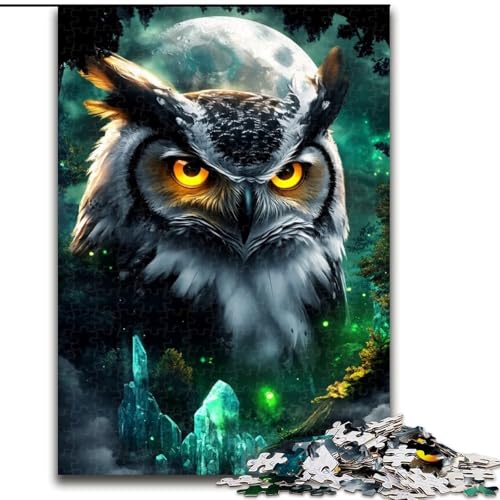 Puzzle für Teenager, 1000 Teile, Eule, für Alter 14+, geeignet für Paare, Spaß bei Aktivitäten zu Hause, Geburtstagsgeschenk, Reisegeschenk (Größe 50x75cm) von LYXIANY
