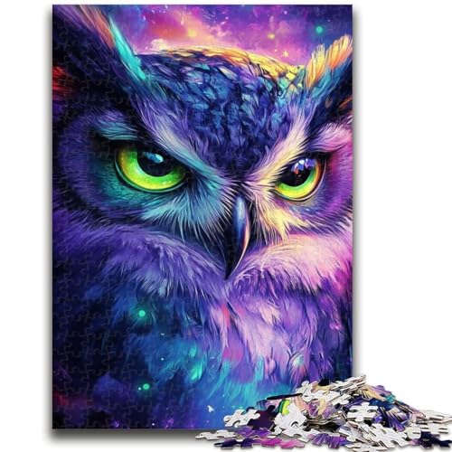 Puzzle für Teenager, 1000 Teile, Eule, geeignet für Kinder ab 14 Jahren, anspruchsvolles Spiel, tolles Geschenk zum Spielen, 38x26cm von LYXIANY