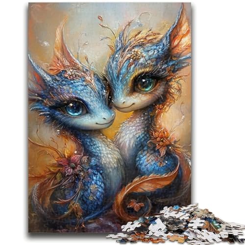 Puzzle für Teenager, 1000 Teile, Fantasy-Drache, anspruchsvoll zu vervollständigen, Aber lustig und humorvoll, Geburtstagsgeschenk, Geschenke, Wandkunst, 50x75cm Puzzle für Teenager, 1000 Teile, Fantasy-Drache, anspruchsvoll zu vervollständigen, Aber lustig und humorvoll, Geburtstagsgeschenk, Geschenke, Wandkunst, 50x75cm von LYXIANY