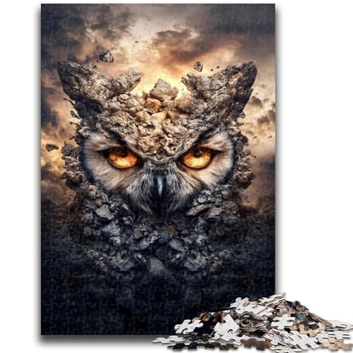 Puzzle für Teenager, 1000 Teile, Fantasy-Eule, geeignet für Kinder ab 14 Jahren, anspruchsvolles Spiel, tolles Geschenk zum Spielen, 38x26cm von LYXIANY