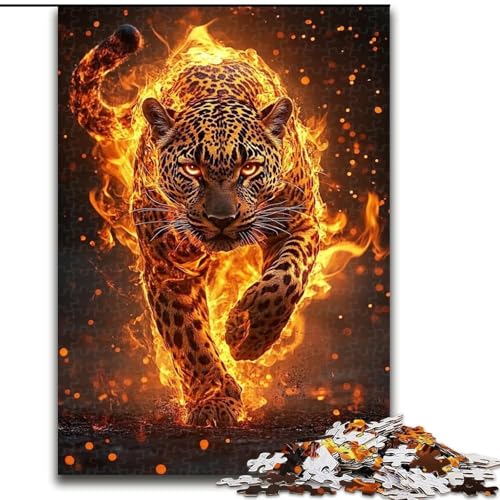 Puzzle für Teenager, 1000 Teile, Flammentiger, Spielzeug, Lernspiele, Stressabbau, tolle Geschenke und Spielzeuge, 26x38cm von LYXIANY