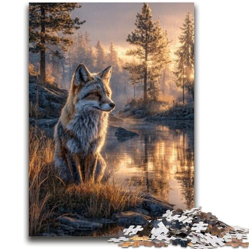 Puzzle für Teenager, 1000 Teile, Fuchs, Lernspiel, Herausforderung, Spielzeug, Wanddekoration, einzigartige Geburtstags, 50x75cm von LYXIANY