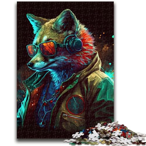 Puzzle für Teenager, 1000 Teile, Fuchs, Tier, pädagogisches Spielzeug zum Stressabbau, Eltern-Kind-Interaktion für Kinder ab 14 Jahren, 50x75cm von LYXIANY