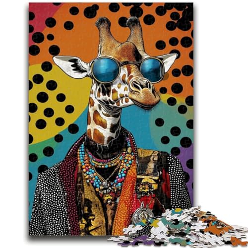 Puzzle für Teenager, 1000 Teile, Giraffenkunst, für Lernspiele, Herausforderungsspielzeug, ganze Familie, 26x38cm Puzzle für Teenager, 1000 Teile, Giraffenkunst, für Lernspiele, Herausforderungsspielzeug, ganze Familie, 26x38cm von LYXIANY