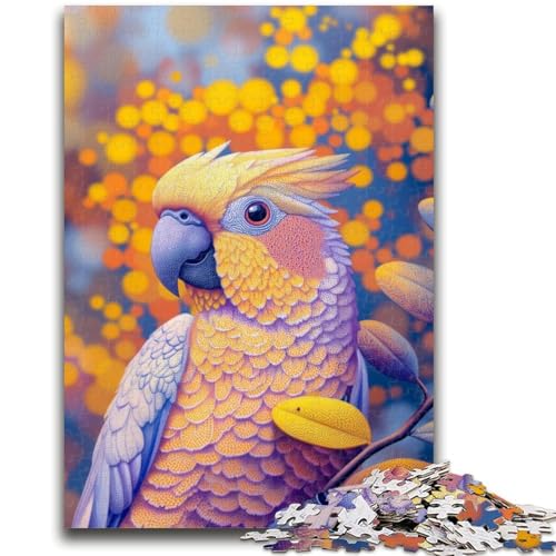 Puzzle für Teenager, 1000 Teile, Goldener Papagei, anspruchsvolles Spiel und Familienspiel, ganze Familie, 50x75cm von LYXIANY