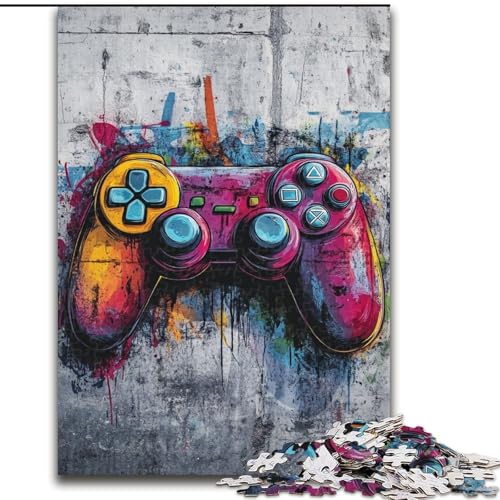 Puzzle für Teenager, 1000 Teile, Graffiti-Spiel, Spielzeug, intellektuelles Spiel, stärkt die Liebe zwischen Paaren, für Kinder ab 14 Jahren (Größe 26x38cm) von LYXIANY