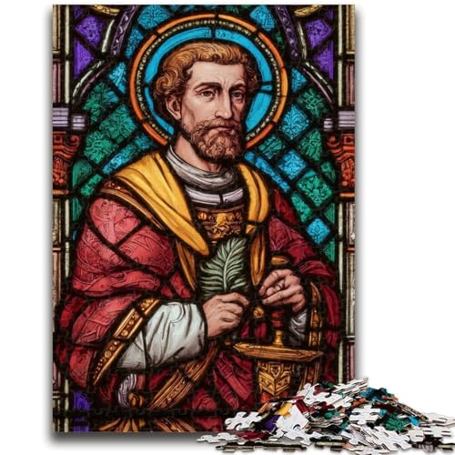 Puzzle für Teenager, 1000 Teile, Heiliges Glas, geeignet für Kinder ab 14 Jahren, anspruchsvolles Spiel, tolles Geschenk zum Spielen, 38x26cm von LYXIANY