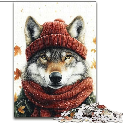 Puzzle für Teenager, 1000 Teile, Herbstwolf, Spielzeug, Lernspiele, Stressabbau, tolle Geschenke und Spielzeuge, 26x38cm von LYXIANY