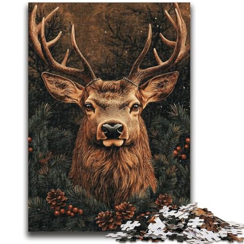 Puzzle für Teenager, 1000 Teile, Hirsch im Dschungel, anspruchsvolle Familienaktivitätsspiele, DIY-Spielzeug für Heimwanddekoration, Geschenke, 26x38cm Puzzle für Teenager, 1000 Teile, Hirsch im Dschungel, anspruchsvolle Familienaktivitätsspiele, DIY-Spielzeug für Heimwanddekoration, Geschenke, 26x38cm von LYXIANY