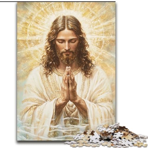 Puzzle für Teenager, 1000 Teile, Jesus, Spielzeug, Lernspiele, Stressabbau, tolle Geschenke und Spielzeuge, 50x75cm von LYXIANY