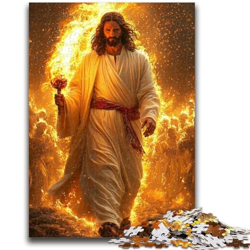 Puzzle für Teenager, 1000 Teile, Jesus, geeignet für Kinder ab 14 Jahren, anspruchsvolles Spiel, tolles Geschenk zum Spielen, 38x26cm von LYXIANY