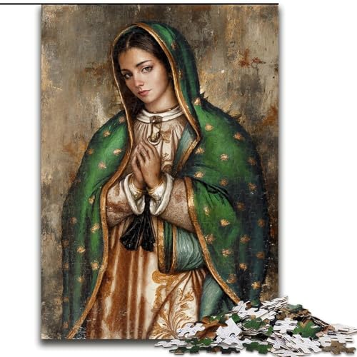 Puzzle für Teenager, 1000 Teile, Jungfrau Maria, Quizspiel, Wanddekoration, einzigartige Geburtstags (Größe 50x75cm) von LYXIANY