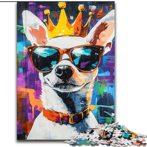 Puzzle für Teenager, 1000 Teile, King Dog, Dekomprimierendes, intellektuelles Lernspielzeug, perfekte Dekoration (Größe 50x75cm) von LYXIANY