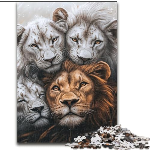 Puzzle für Teenager, 1000 Teile, Löwe, Spielzeug, Lernspiele, Stressabbau, tolle Geschenke und Spielzeuge, 26x38cm von LYXIANY