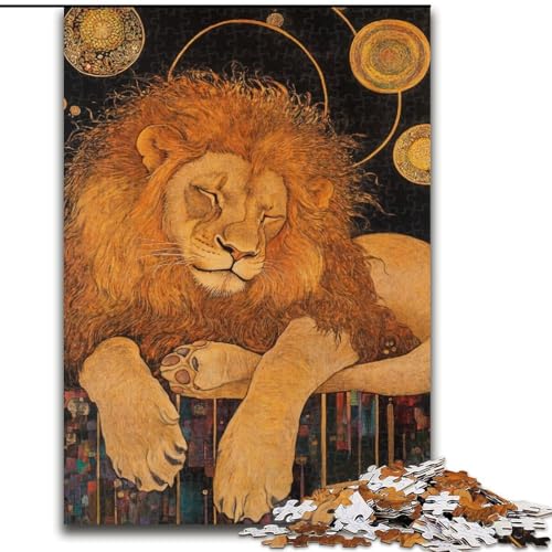 Puzzle für Teenager, 1000 Teile, Löwenkunst, Spielzeug, Lernspiele, Stressabbau, tolle Geschenke und Spielzeuge, 50x75cm Puzzle für Teenager, 1000 Teile, Löwenkunst, Spielzeug, Lernspiele, Stressabbau, tolle Geschenke und Spielzeuge, 50x75cm von LYXIANY