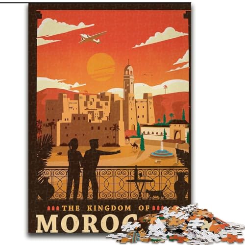Puzzle für Teenager, 1000 Teile, Marokko, Spielzeug, Lernspiele, Stressabbau, tolle Geschenke und Spielzeuge, 50x75cm Puzzle für Teenager, 1000 Teile, Marokko, Spielzeug, Lernspiele, Stressabbau, tolle Geschenke und Spielzeuge, 50x75cm von LYXIANY