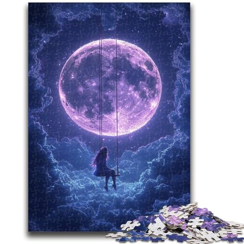 Puzzle für Teenager, 1000 Teile, Mondlandschaft, Spielzeug, Lernspiele, Stressabbau, geeignet für die Schreibtischdekoration, 50x75cm von LYXIANY