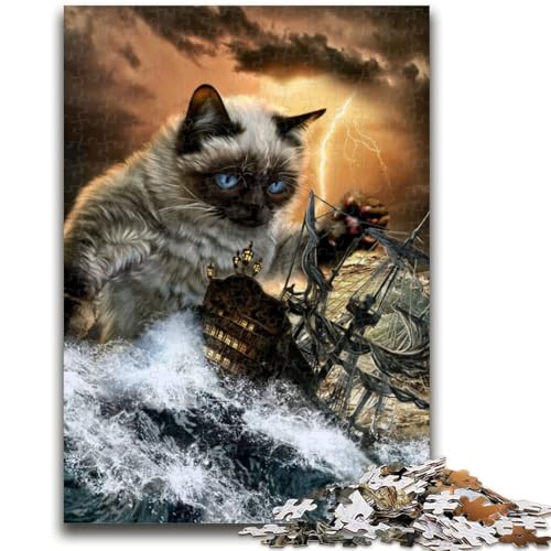 Puzzle für Teenager, 1000 Teile, Monster, Titan, Katze, Kraken, für Kinder ab 14 Jahren, interessante Geschenke zur Stressreduzierung für Freunde und Familie, 26x38cm von LYXIANY