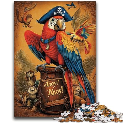 Puzzle für Teenager, 1000 Teile, Papagei, Pirat, für Lernspiele, Herausforderungsspielzeug, ganze Familie, 26x38cm Puzzle für Teenager, 1000 Teile, Papagei, Pirat, für Lernspiele, Herausforderungsspielzeug, ganze Familie, 26x38cm von LYXIANY