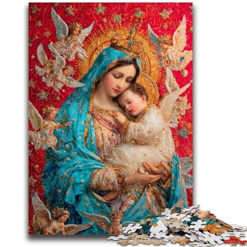 Puzzle für Teenager, 1000 Teile, Porträt von Maria, der Mutter, zum Stressabbau, schwierige Herausforderung, geeignet als Schreibtischdekoration, 50x75cm Puzzle für Teenager, 1000 Teile, Porträt von Maria, der Mutter, zum Stressabbau, schwierige Herausforderung, geeignet als Schreibtischdekoration, 50x75cm von LYXIANY