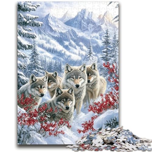 Puzzle für Teenager, 1000 Teile, Puzzle Die Wolfsfamilie, Lernspiele, Heimdekoration, Künstlersammlung, Bildende Kunst, 38x26cm Puzzle für Teenager, 1000 Teile, Puzzle Die Wolfsfamilie, Lernspiele, Heimdekoration, Künstlersammlung, Bildende Kunst, 38x26cm von LYXIANY