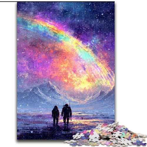 Puzzle für Teenager, 1000 Teile, Regenbogenberge, trainieren Sie Ihr Gehirn und Ihre Hände, einzigartige Geburtstags- und Geschenkideen für Kinder ab 14 Jahren (Größe 50x75cm) von LYXIANY