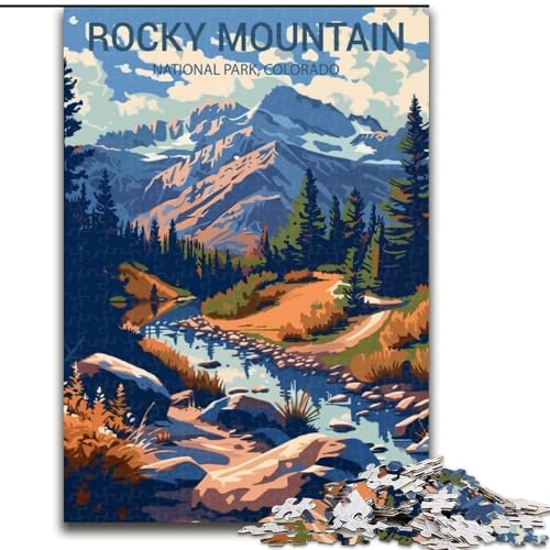 Puzzle für Teenager, 1000 Teile, Rocky Mountain National Park, für Lernspiele, Herausforderungen, Spielzeug, als Geschenk für die ganze Familie, 50x75cm Puzzle für Teenager, 1000 Teile, Rocky Mountain National Park, für Lernspiele, Herausforderungen, Spielzeug, als Geschenk für die ganze Familie, 50x75cm von LYXIANY