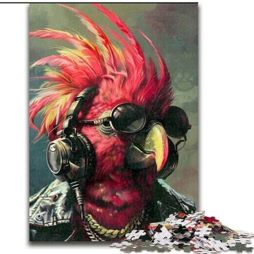 Puzzle für Teenager, 1000 Teile, Roter Papagei, für Lernspiele, Herausforderungsspielzeug, einzigartige Heimdekoration und Geschenke, 38x26cm Puzzle für Teenager, 1000 Teile, Roter Papagei, für Lernspiele, Herausforderungsspielzeug, einzigartige Heimdekoration und Geschenke, 38x26cm von LYXIANY