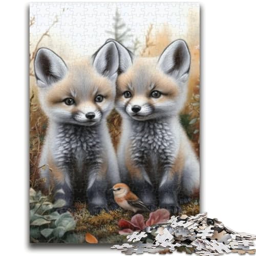 Puzzle für Teenager, 1000 Teile, Schneefuchs, anspruchsvolles Spiel und Familienspiel, Lernspiel für Geburtstag, Weihnachten, 26x38cm von LYXIANY