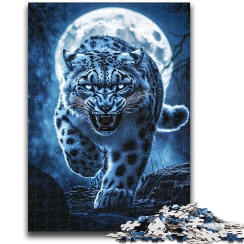 Puzzle für Teenager, 1000 Teile, Schneeleopard, anspruchsvolles Spiel und Lernspiel für die ganze Familie zum Geburtstag, Weihnachten, 26x38cm von LYXIANY