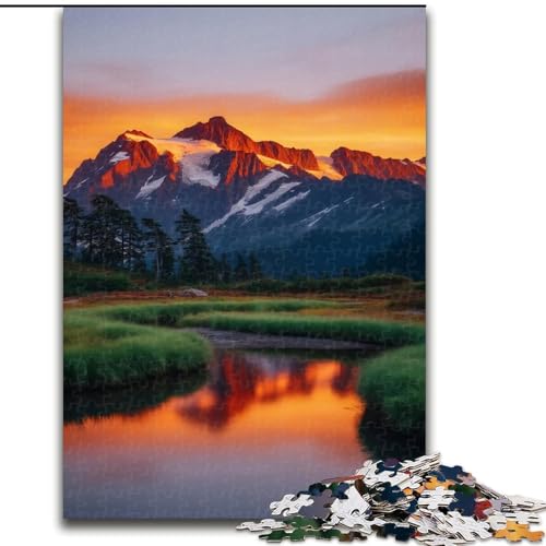 Puzzle für Teenager, 1000 Teile, Schöne Berge und Seen, Lernpuzzle, ganze Familie, 38x26cm Puzzle für Teenager, 1000 Teile, Schöne Berge und Seen, Lernpuzzle, ganze Familie, 38x26cm von LYXIANY
