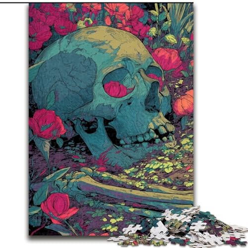 Puzzle für Teenager, 1000 Teile, Skelett, Lernspiele, Heimdekoration, Lernspiel für Geburtstag, Weihnachten, 38x26cm von LYXIANY