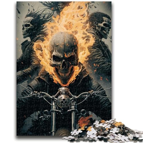 Puzzle für Teenager, 1000 Teile, Skelettritter, geeignet für Kinder ab 14 Jahren, anspruchsvolles Spiel, tolles Geschenk zum Spielen, 38x26cm von LYXIANY