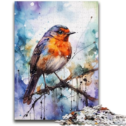 Puzzle für Teenager, 1000 Teile, Spatz auf dem Baum, geeignet für Kinder ab 14 Jahren, anspruchsvolles Spiel, tolles Geschenk zum Spielen, 50x75cm von LYXIANY