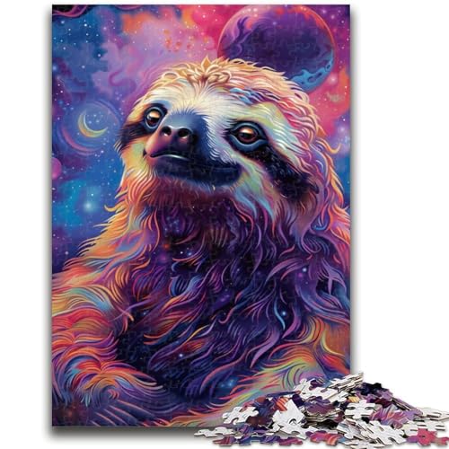 Puzzle für Teenager, 1000 Teile, Tierfaultier, geeignet für Kinder ab 14 Jahren, anspruchsvolles Spiel, tolles Geschenk zum Spielen, 38x26cm von LYXIANY