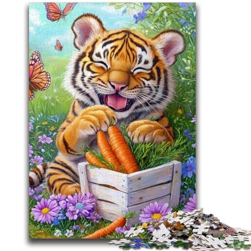 Puzzle für Teenager, 1000 Teile, Tiger, Lernspiele, Heimdekoration, Lernspiel für Geburtstag, Weihnachten, 26x38cm Puzzle für Teenager, 1000 Teile, Tiger, Lernspiele, Heimdekoration, Lernspiel für Geburtstag, Weihnachten, 26x38cm von LYXIANY