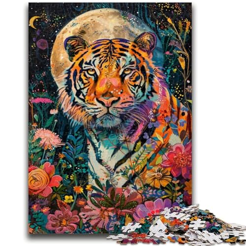Puzzle für Teenager, 1000 Teile, Tiger, für Kinder ab 14 Jahren, schönes Design-Spiel, schönes Design-Spiel, tolles Geschenk, 26x38cm Puzzle für Teenager, 1000 Teile, Tiger, für Kinder ab 14 Jahren, schönes Design-Spiel, schönes Design-Spiel, tolles Geschenk, 26x38cm von LYXIANY