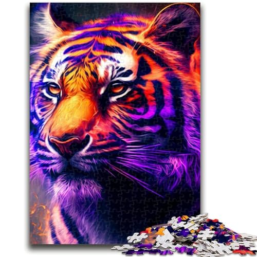 Puzzle für Teenager, 1000 Teile, Tiger Anspruchsvolles Spiel und Lernspiel für die ganze Familie zum Geburtstag, Weihnachten, 26x38cm von LYXIANY