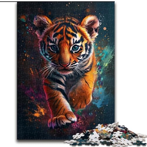 Puzzle für Teenager, 1000 Teile, Tigerjunges, Spielzeug, Lernspiele, Stressabbau, tolle Geschenke und Spielzeuge, 26x38cm von LYXIANY