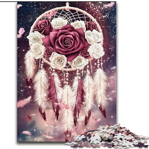 Puzzle für Teenager, 1000 Teile, Traumfänger, Stressabbau-Spielzeug, einzigartige Geburtstags- und Geschenkideen für Kinder ab 14 Jahren (Größe 26x38cm) von LYXIANY